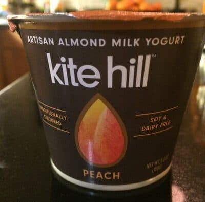 Kite Hill Artisan Almond Milk Yogurt Peach