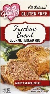 Xo baking gluten free bread mix zucchini