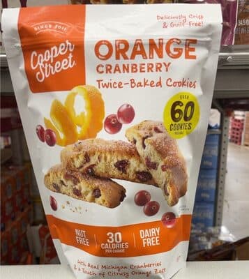 Orange Cranberry Twice Baked Cookies