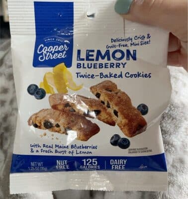 Lemon Blueberry Twice Baked Cookies