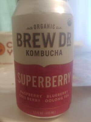 Superberry Raspberry, Blueberry Oolong Tea Kombucha