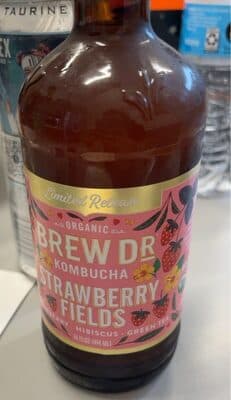 Brew dr kombucha strawberry fields
