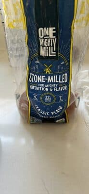 One Mighty Mill Stone Milled Classic Plain Bagels