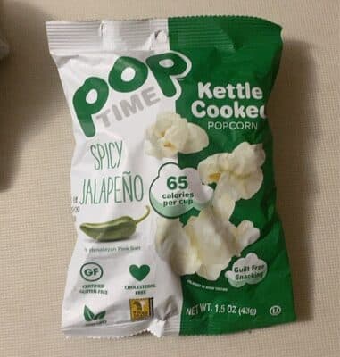 Spicy Jalapeno with Himalayan Pink Salt Kettle Cooked Popcorn