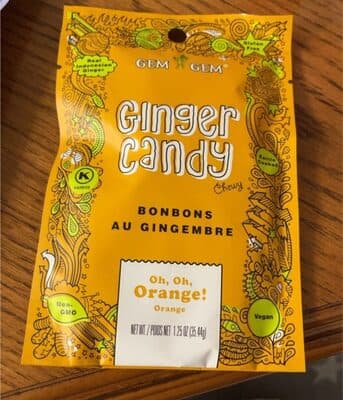 Ginger Candy Chewy Ginger Chews Orange