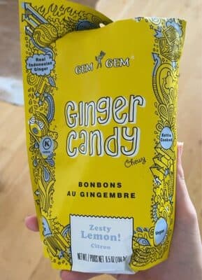 Ginger candy chewy ginger chews orange