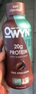 DARK CHOCOLATE 20 G PROTEIN PLANT-BASED DRINK, DARK CHOCOLATE