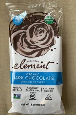 Organic Dark Chocolate Dipped Rice Cakes