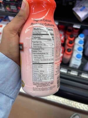 Probiotic Low Fat Drinkable Yogurt, Strawberry & Banana