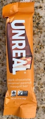 Unreal Dark Chocolate Caramel Peanut Nougat Bar