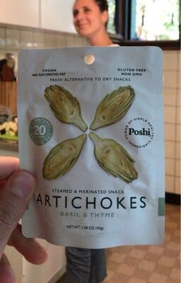 Basil & Thyme Artichokes Steamed & Marinated Snack