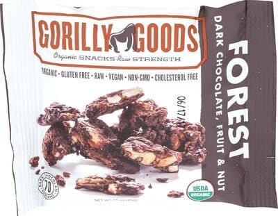 Dark Chocolate Nut Crunch Crunchy Clusters of Tree Nuts, Bananas and Raisins. Covered in Dark Chocolate.