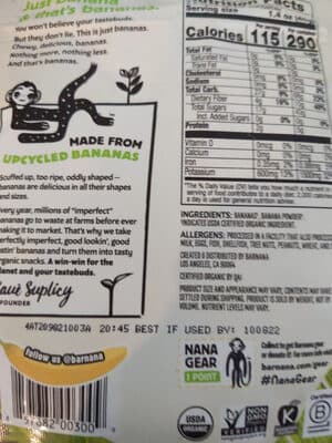 Organic Original Chewy Banana Bites