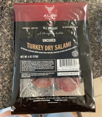 Uncured Turkey Dry Salami