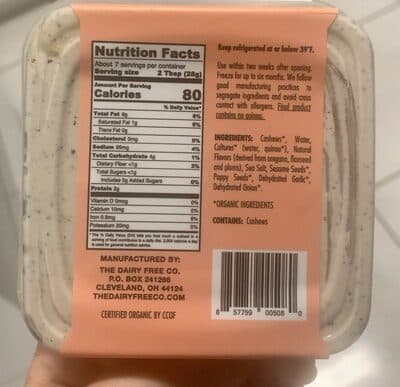 Schmiracle Cashew Cheese Spread
