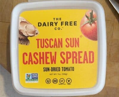 Tuscan Sun Dried Tomato Cashew Cheese Spread