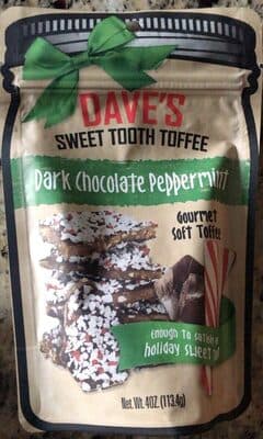 Dark Chocolate Peppermint Gourmet Soft Toffee