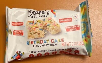 Birthday cake rice crispy treat