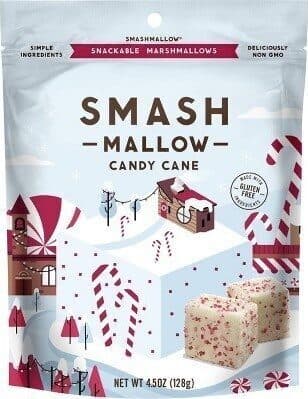 Candy Cane Snackable Marshmallows