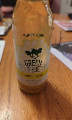 Green Bee, All Natural Soda, Lemon Sting