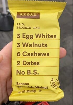 Banana Chocolate Walnut Protein Bar