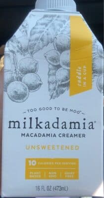 Unsweetened Macadamia Creamer