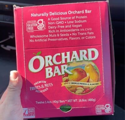 Nongmo fruit nut bars
