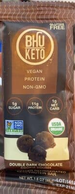 Double Dark Chocolate Cookie Dough Keto Protein Bar