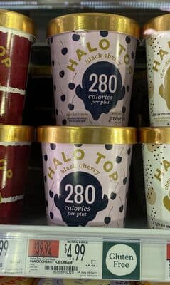 Black Cherry Light Ice Cream