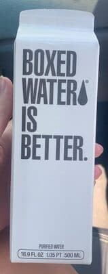 Boxed water is better