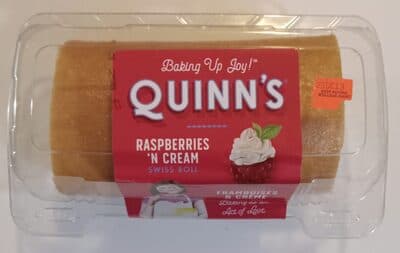 Raspberries 'N Cream Swiss Roll