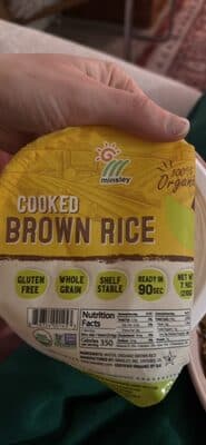 100% Organic Cooked Brown Rice
