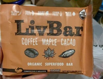 Coffee Maple Cacao Organic Superfood Bar