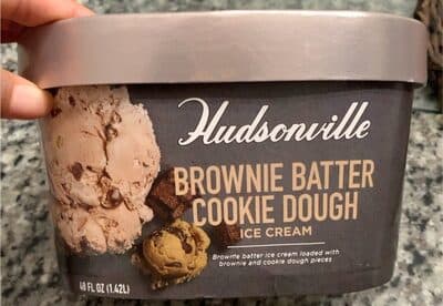 Brownie Batter Ice Cream Loaded with Brownie and Cookie Dough Pieces
