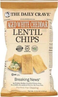 Aged White Cheddar Flavored Lentil Chips
