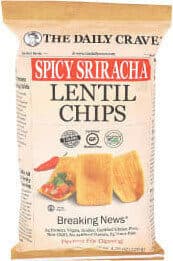 Spicy Sriracha Flavored Lentil Chips