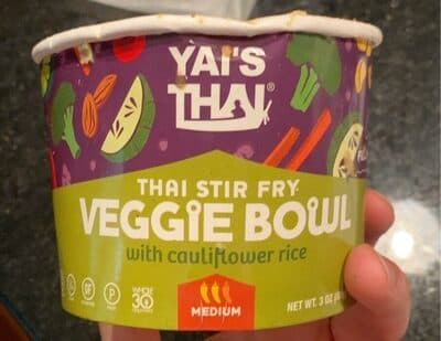 Medium Thai Stir Fry Veggie Bowl With Cauliflower Rice