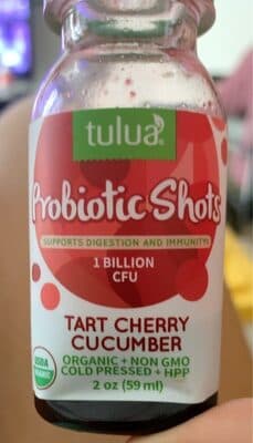 Tart Cherry Cucumber Supports Digestion & Immunity Probiotic Shots