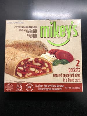 Pepperoni Pizza Pockets Uncured Pepperoni, Plant-Based Mozzarella, and Italian-Style Sauce in a Toasted Crust