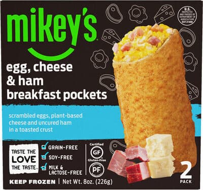 Egg, Cheese & Ham Breakfast Pockets