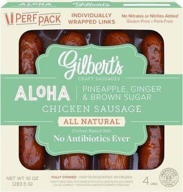 Aloha with Pineapple, Ginger & Brown Sugar Chicken Sausage
