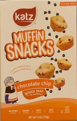 Gluten Free Chocolate Chip Muffin Snacks