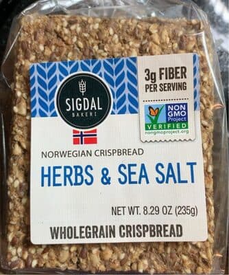 Norwegian Wholegrain Crispbread - Herbs & Sea Salt