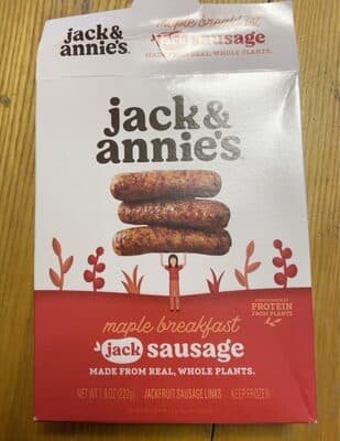 Maple Breakfast Jackfruit Sausage Links