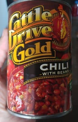 cattle drive gold chili with beans