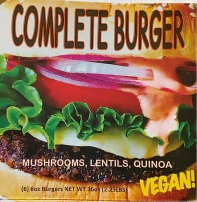 Complete burger