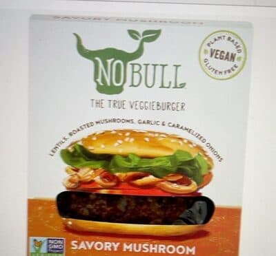 Lentils, Roasted Mushrooms, Garlic & Caramelized Onions Savory Mushroom The True Veggie Burger