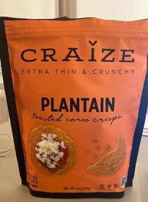 Plantain Toasted Corn Cracker