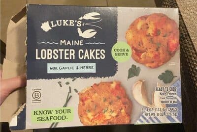 Maine Lobster Cakes with Garlic & Herbs