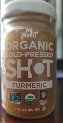 Organic Cold-Pressed Shot Turmeric